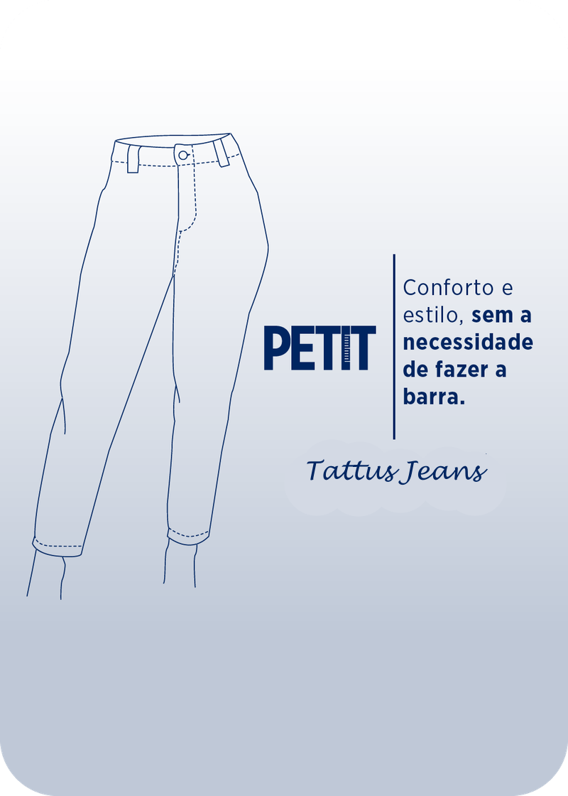 Short Jeans Tattus Preto com Cintura Média e Barra Desfiada - 526881