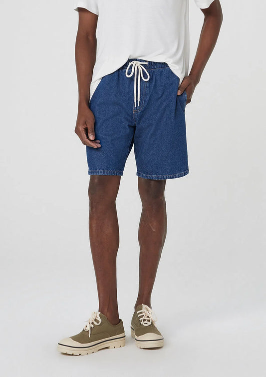 Bermuda Jeans Masculina Taper - Azul