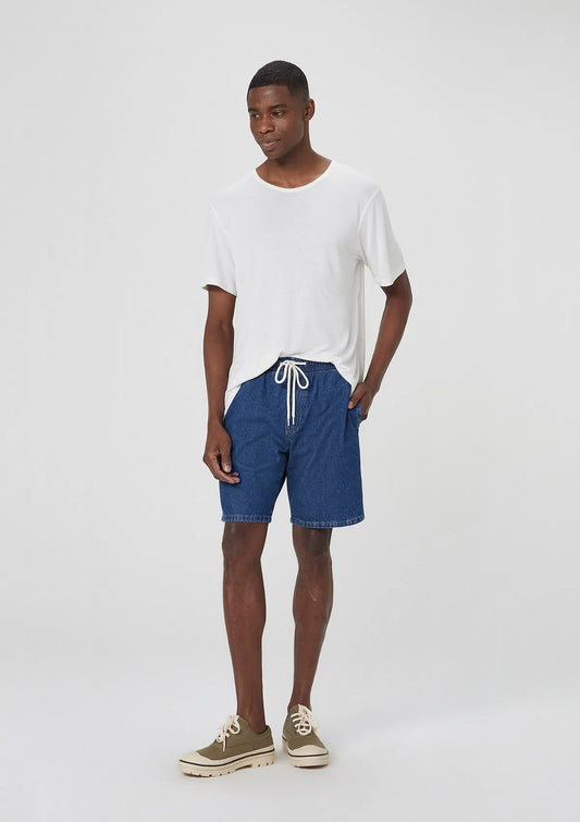 Bermuda Jeans Masculina Taper - Azul